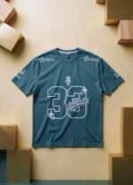 T-Shirt California 33 Premium Cotton Jersey Drop Shoulder T-Shirt - Image 6