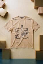 T-Shirt California 33 Premium Cotton Jersey Drop Shoulder T-Shirt - Image 2