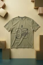 T-Shirt California 33 Premium Cotton Jersey Drop Shoulder T-Shirt - Image 4